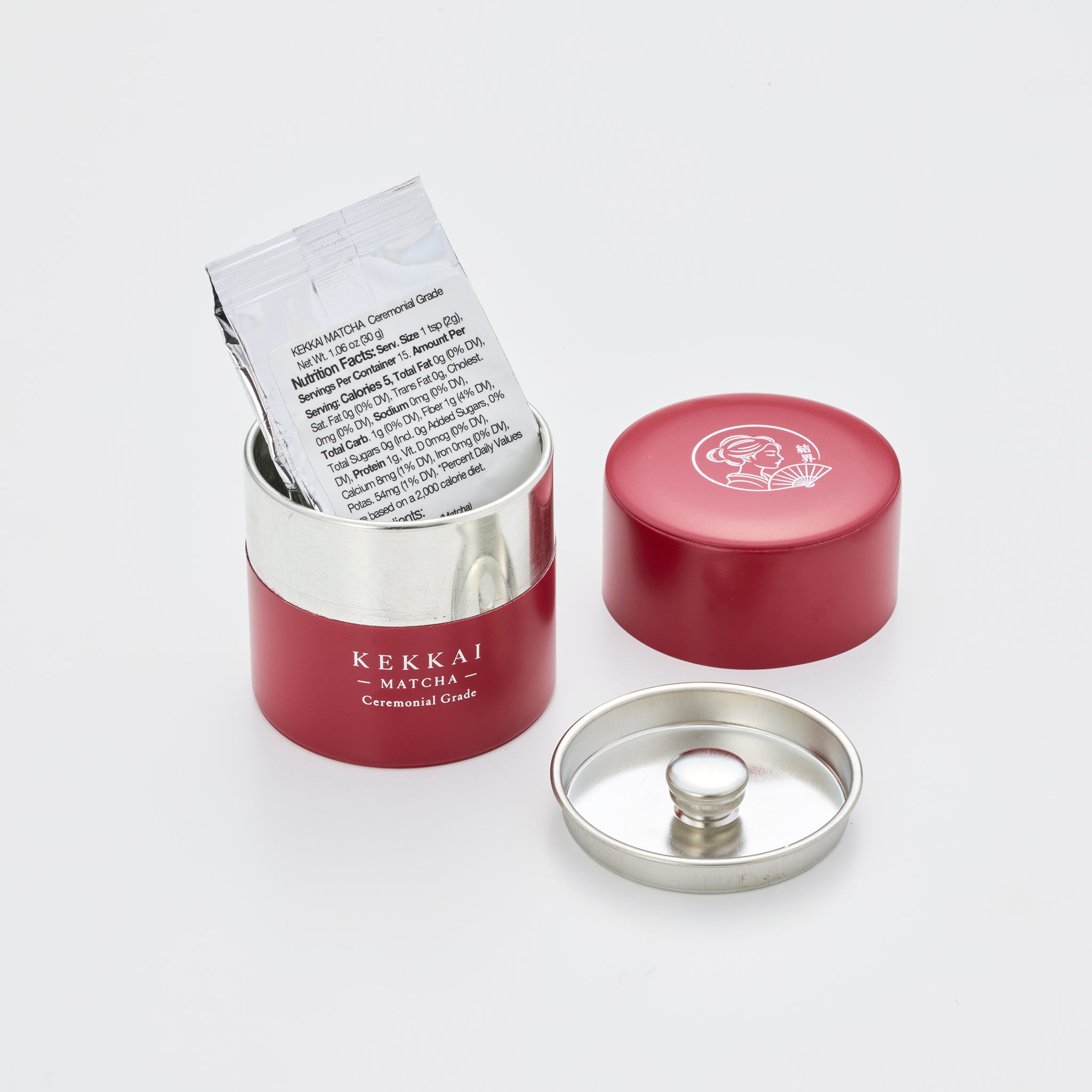 KEKKAI Matcha – Ceremonial Grade | Organic Japanese Matcha Powder with Handcrafted Tin, 30g