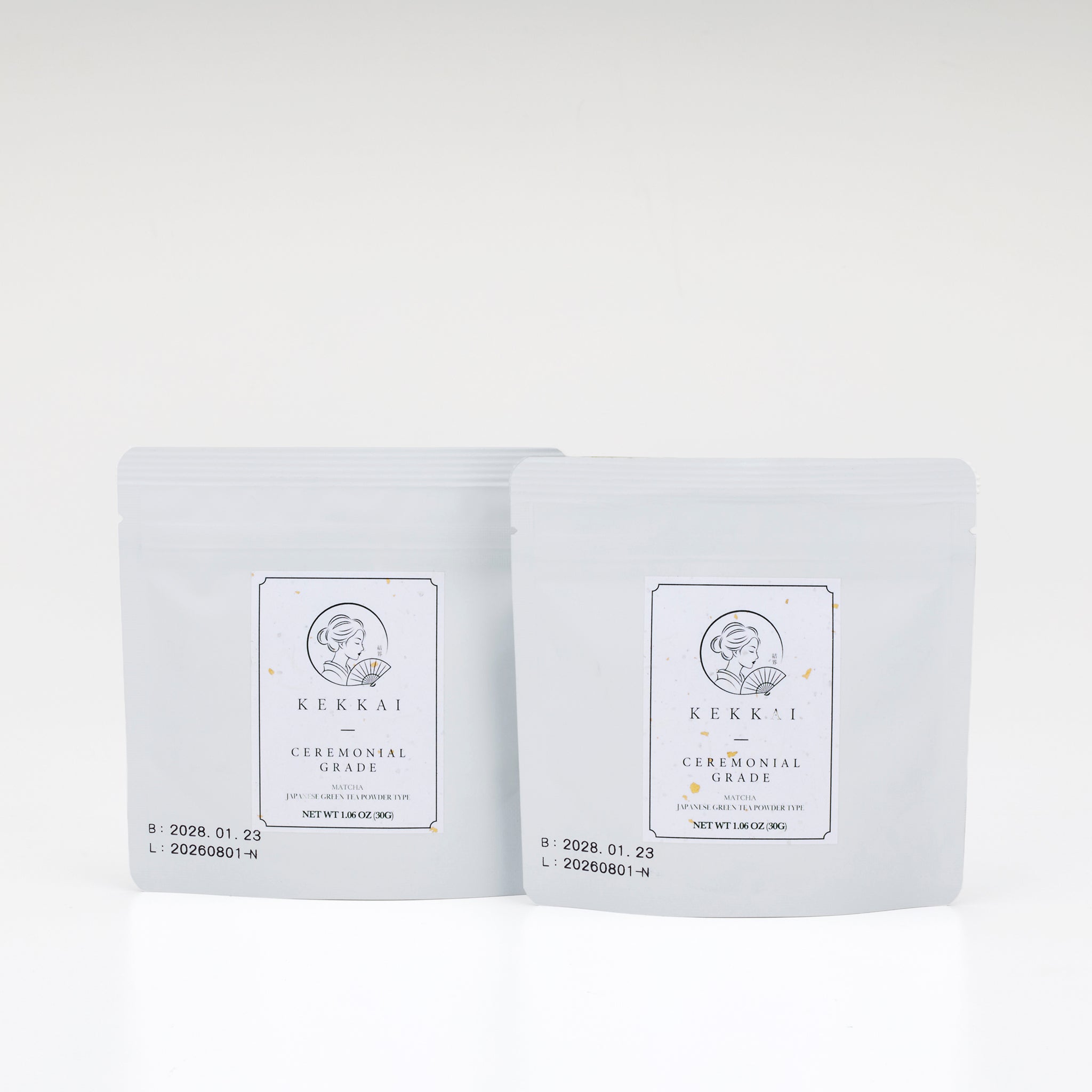 KEKKAI Matcha – Ceremonial Grade Refill | Organic Japanese Matcha Powder, 30g × 2 Pouches