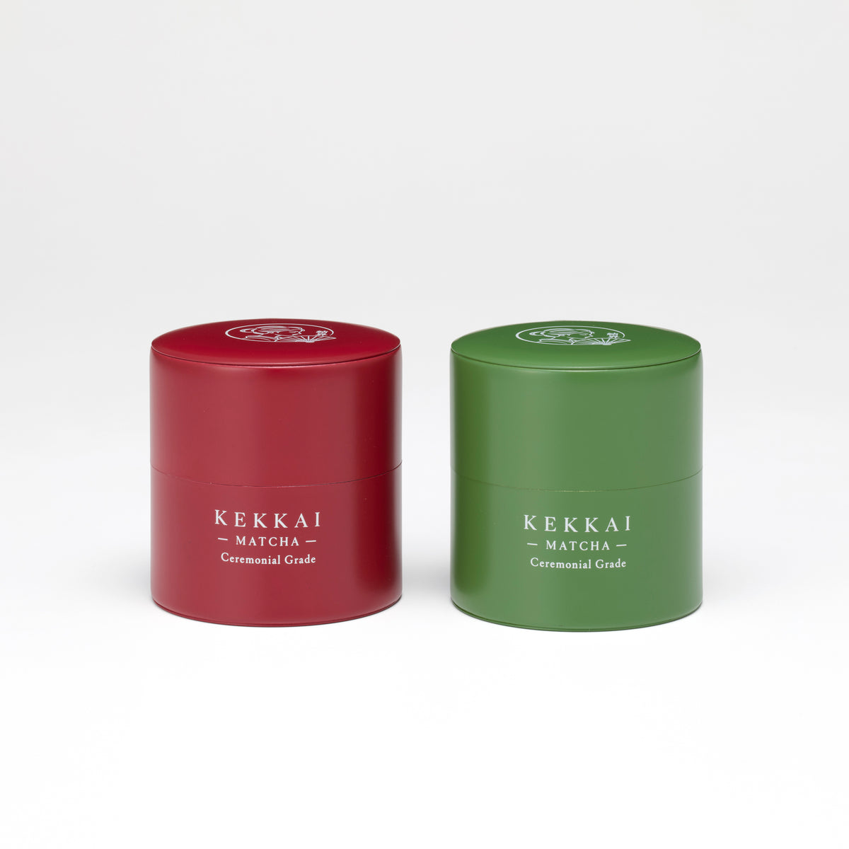 KEKKAI Matcha – Ceremonial Grade 2-Color Set | Organic Japanese Matcha with Tin, Vert Amande & Burgundy, 30g × 2